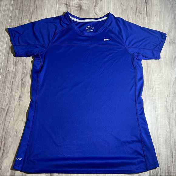 Nike Tops - Nike Blue Fitted Short Sleeve T-Shirt
